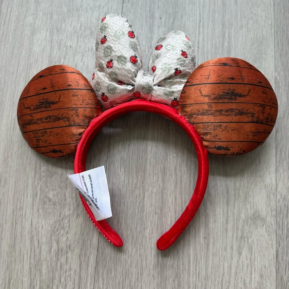 Minnie Mouse Ears Headband with Bow Apple Orchard theme